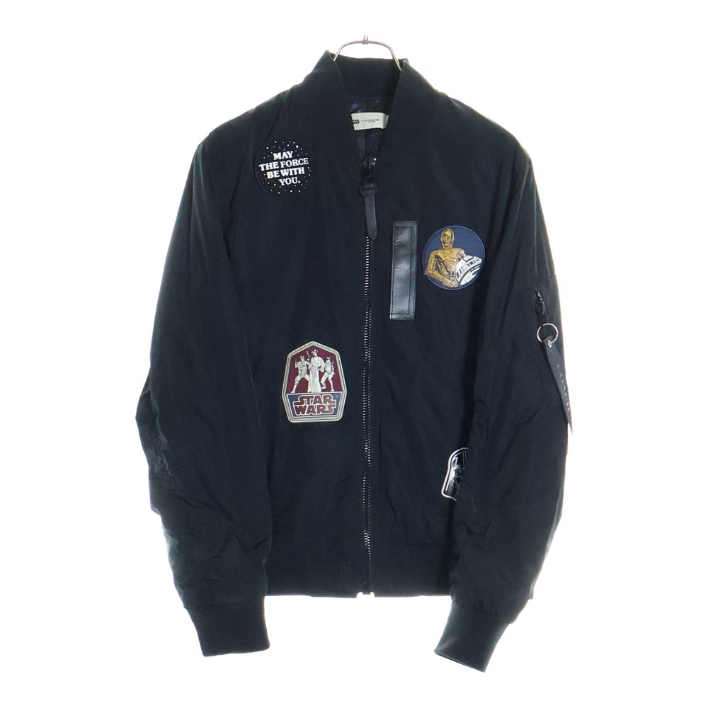 ×STAR WARS ワッペン付きリブブルゾン ブラック E1602-33790 Bランク