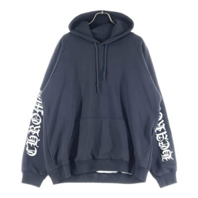 【新品同様】Stone  ジップパーカー S クロムハーツ SWTSHRT HD ZIP 袖フローラルバックホースシュー
