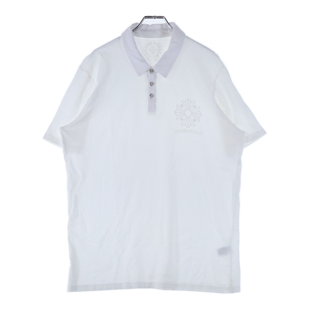 BS FLUER BSフレアボタン コットン 半袖ポロシャツ ホワイト Bランク