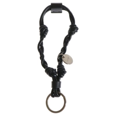 TANGLE KEYRING タングル キーリング キーホルダー レザー ブラック Bランク