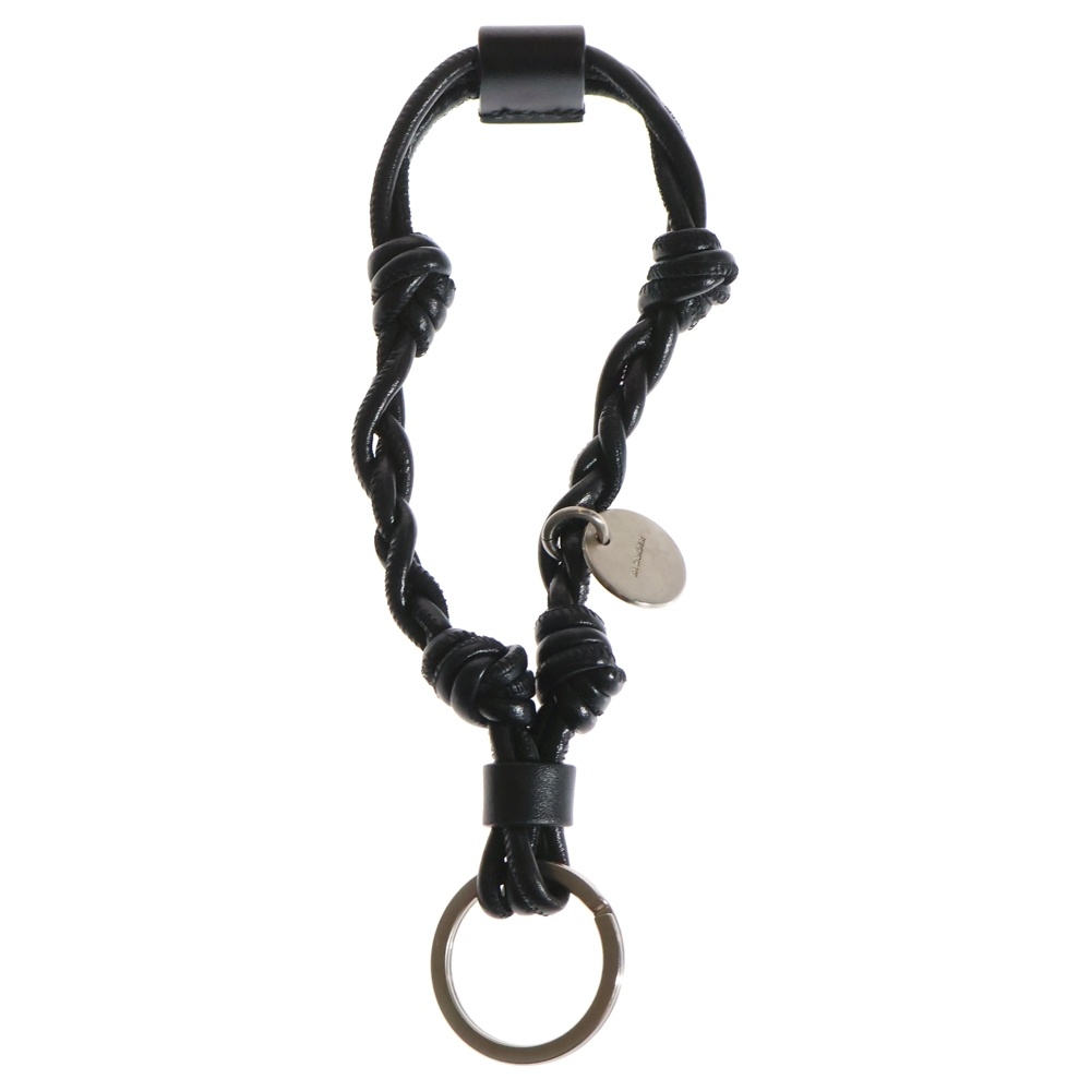 TANGLE KEYRING タングル キーリング キーホルダー レザー ブラック Bランク