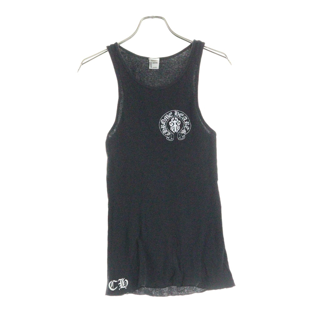 USA FLAG バックUSAプリント コットン タンクトップ ブラック Bランク