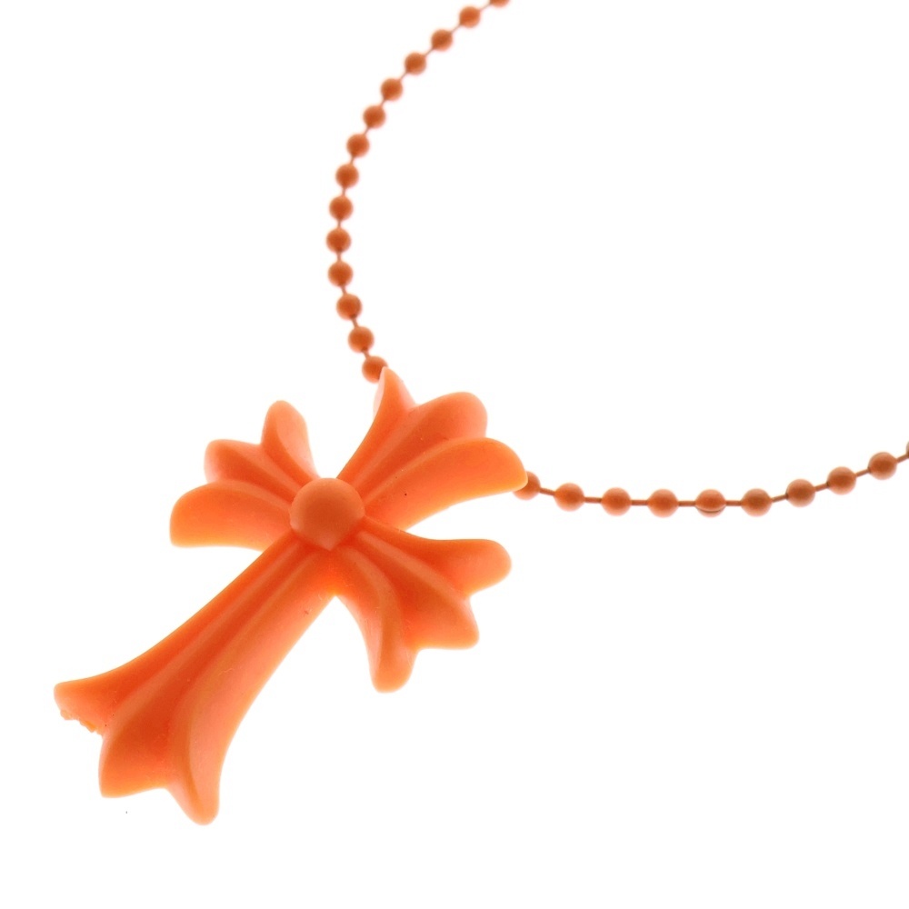 RUBBER CH CRS SML スモールCHクロス ラバーネックレス シリコン オレンジ BCA306 Bランク