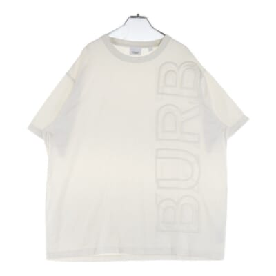 22SS エンボスロゴ オーバーサイズ半袖 Tシャツ 8050732 アイボリー Bランク