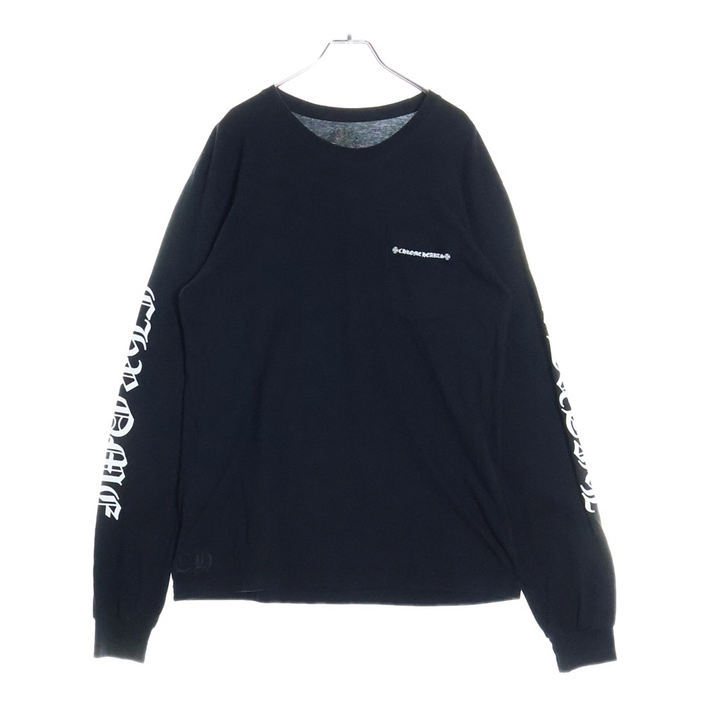 Cemetery Cross Tire Track L/S T-Shirt セメタリークロス トラックプリント長袖Tシャツ ロンT ブラック Aランク