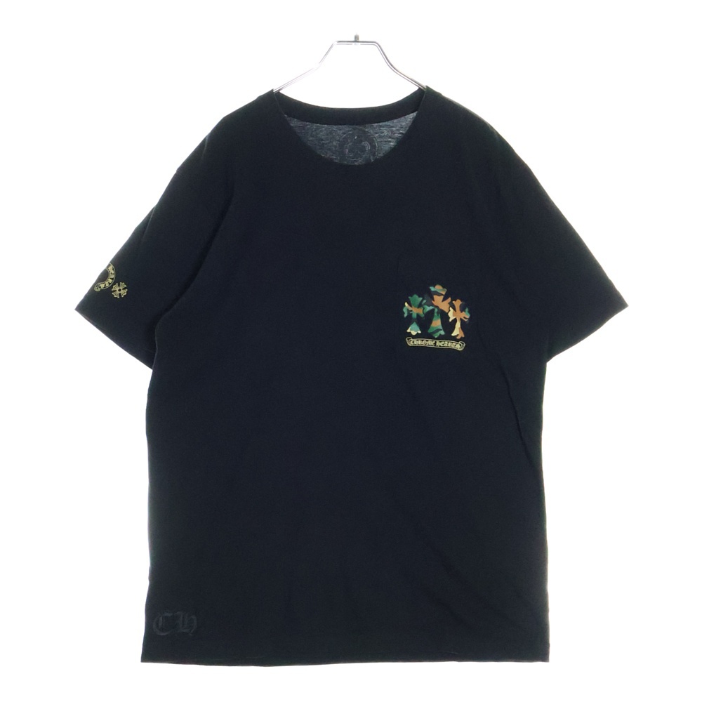 Camo Horseshoe S/S カモ柄 ホースシュープリント 半袖Tシャツカットソー ブラック Bランク