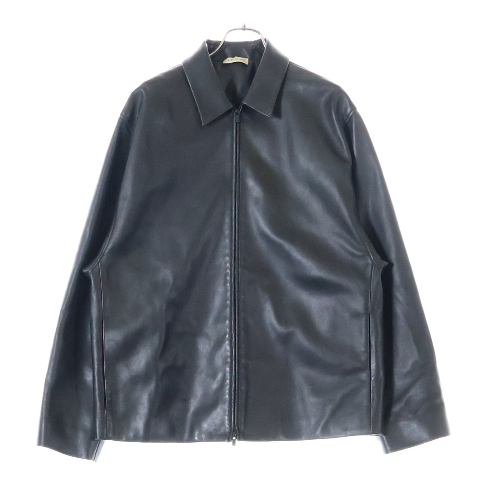 Rider シングル ジップアップレザージャケット ライダースジャケット ブラック Bランク