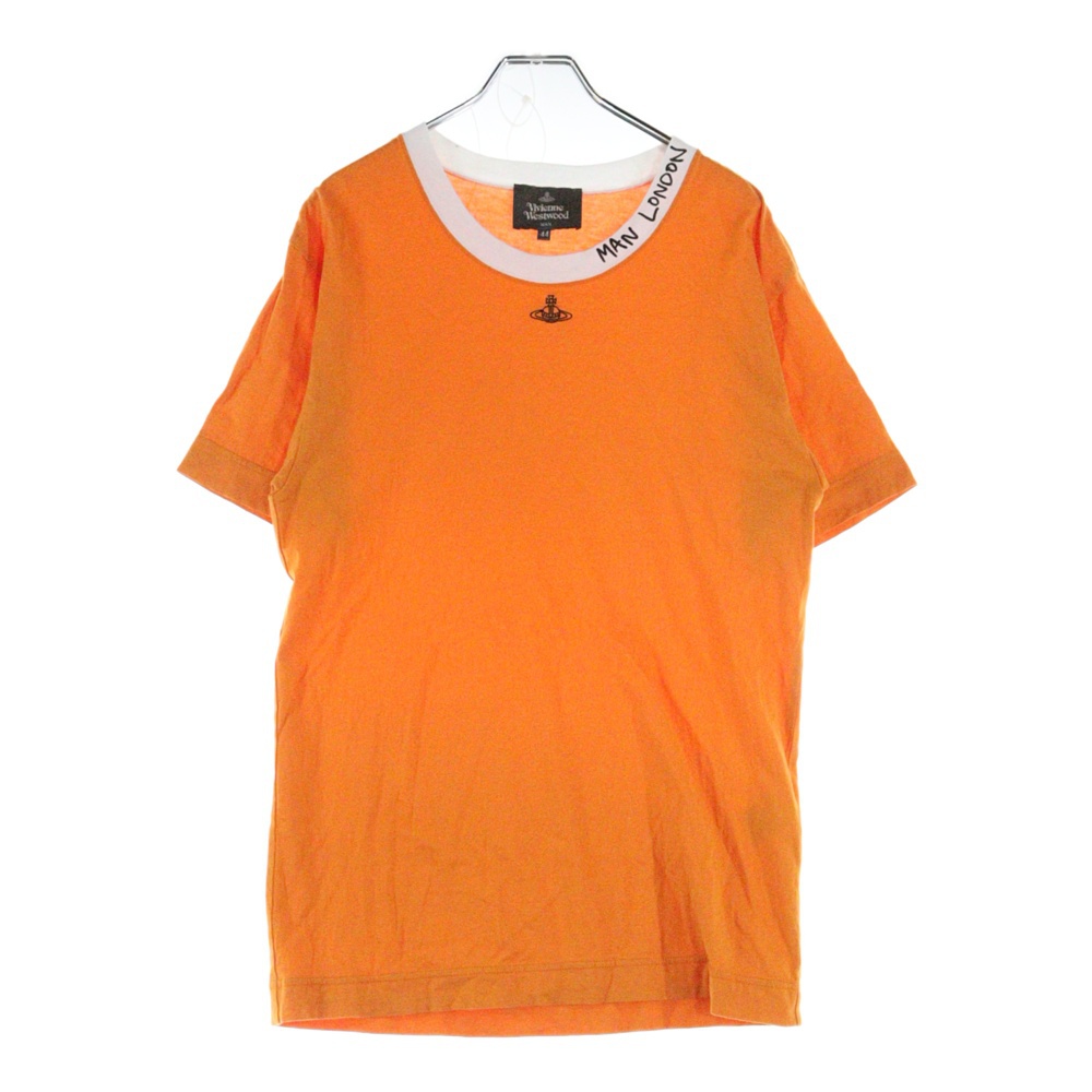 crew neck t-shirt ロゴ刺繍 クルーネックTシャツ オレンジ LP72595 Bランク