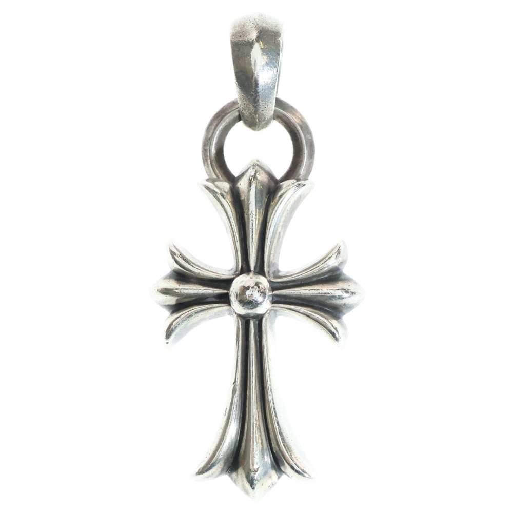 CH CRS SML W/BALE Wベイル スモールCHクロス ペンダントトップ シルバー BCA218 Bランク
