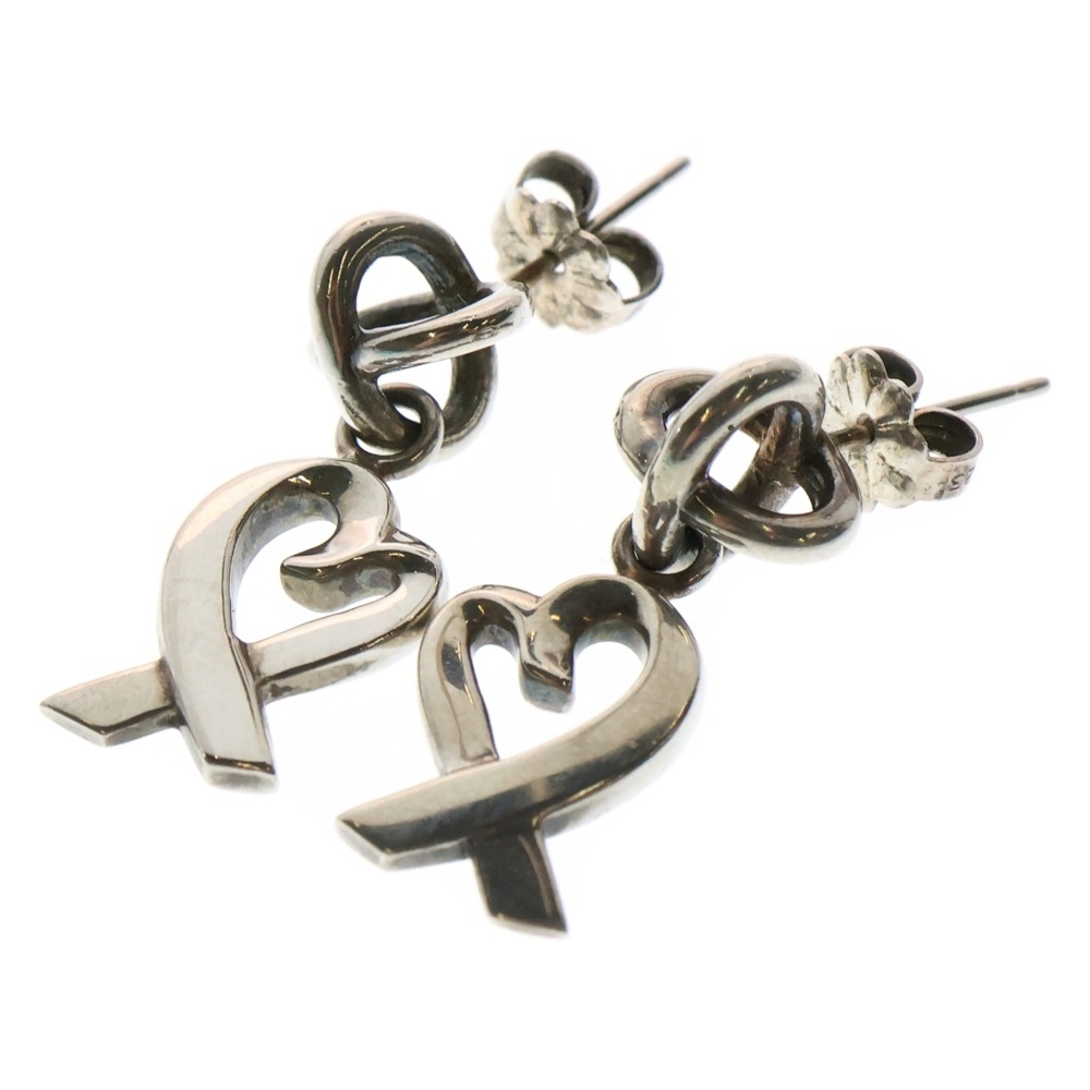 ラビングハート ピアスイヤーアクセサリー シルバー 925 5.8g Bランク