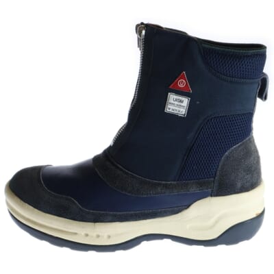 08AW TWIN ZIP UP BOOTS WE MAKE NOISE NOT CLOTHES ジップアップ ブーツ ネイビー/ホワイト Bランク