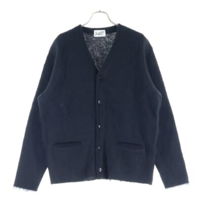 MOHAIR CARDIGAN モヘアカーディガン ブラック サイズM Aランク