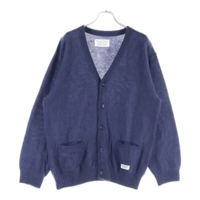 WOOL MOHAIR CARDIGAN ウール モヘアカーディガン ネイビー Aランク
