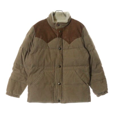 Concho Down Jacket コンチョダウンジャケット コーデュロイジャケット ベージュ 2820400194 Aランク