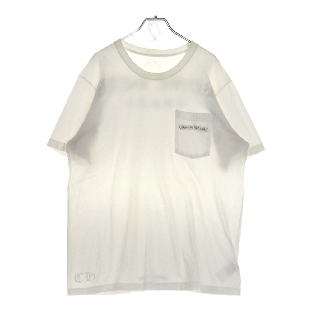 USA Logo S/S TEE スクロールロゴプリントクルーネック半袖Tシャツ ホワイト Bランク