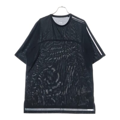 M MESH 3 SS TEE メッシュ切替 半袖Tシャツ ブラック JL8312 Aランク