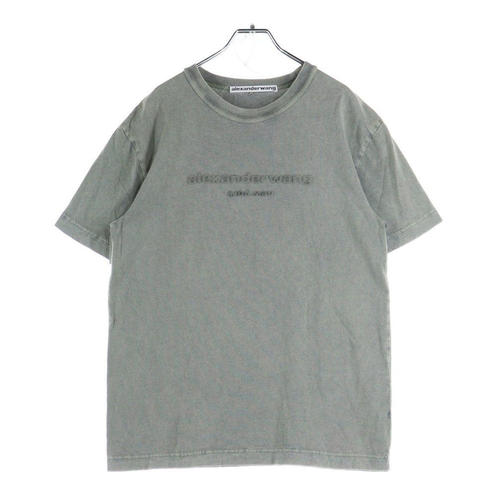 T-Shirt エンボスロゴ 半袖Tシャツ グレー Aランク