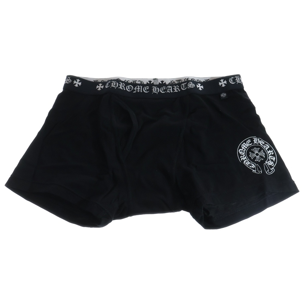 UNDERWEAR BOXER BRIEFS ホースシュープリント ボクサーブリーフ パンツ ブラック Nランク