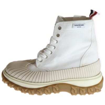 Longwing Duck ロングウィングダック チェルシーレースアップブーツ ホワイト Aランク