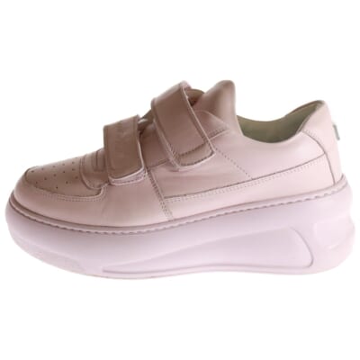 25SS Steffey U Friend Raise Tonal VELCRO STRAP PLATFORM SNEAKERS 厚底 ローカットスニーカー ピンク 41 Aランク