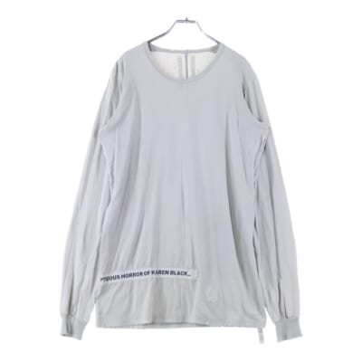 OLMAR and MIRTA オルターアンドマリータ アンダーパッチデザイン 長袖Tシャツ グレー Bランク