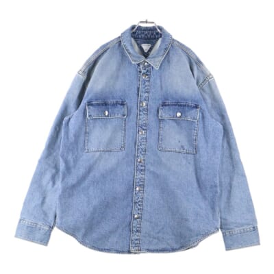 ヴィンテージ加工 デニムシャツジャケット インディゴ 754704 V34A0 Aランク