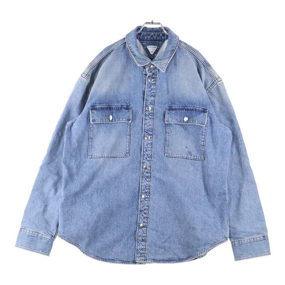 ヴィンテージ加工 デニムシャツジャケット インディゴ 754704 V34A0 Aランク