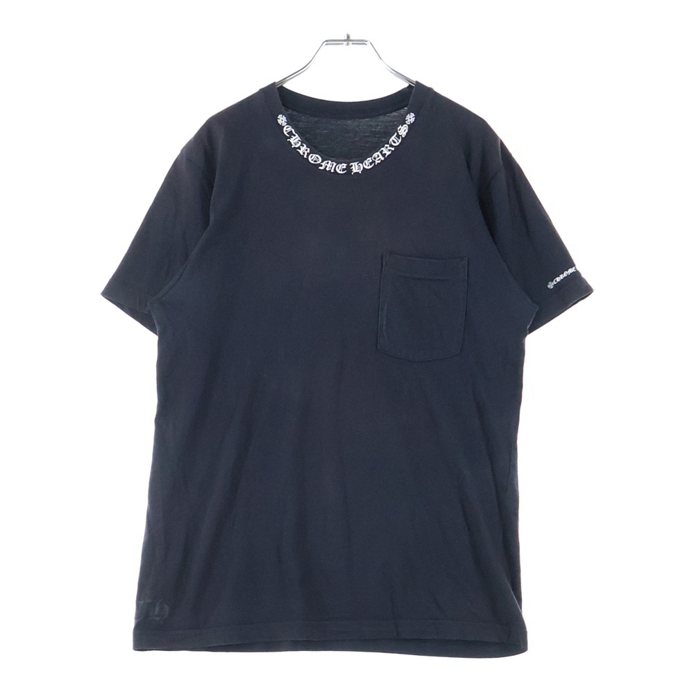 クロムハーツ Neck Logo S/S TEE ネック ロゴ プリント半袖Tシャツ