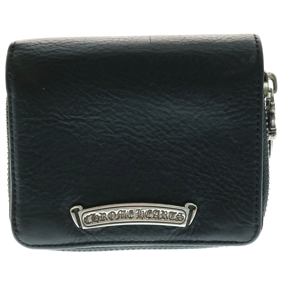 SQ ZIP BILL スクエアジップビル レザーウォレット 財布 ブラック BCA376 Bランク