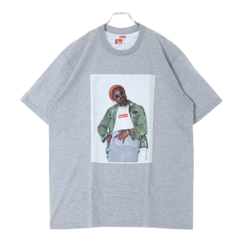 シュプリーム 22AW Andre 3000 Tee アンドレ 3000 プリント クルー