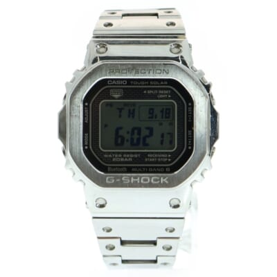 ステンレス デジタル ソーラー 腕時計 シルバー GMW-B5000 Bランク