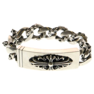 ID FLORAL CRS フローラルクロスIDファンシーリンク ブレスレット 11LINK シルバー BCA166 Bランク