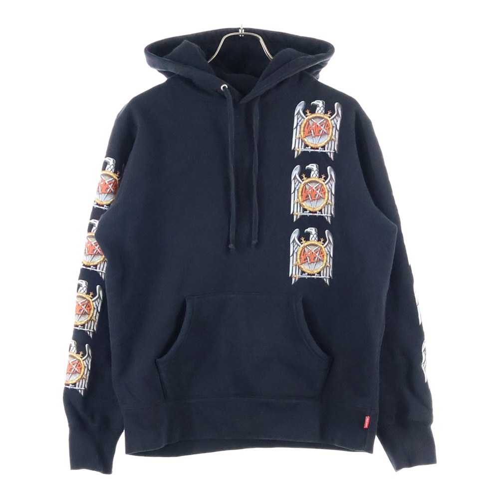 16AW Slayer Eagle Hooded Sweatshirt スレイヤー イーグル プルオーバーパーカー フーディー ブラック Bランク