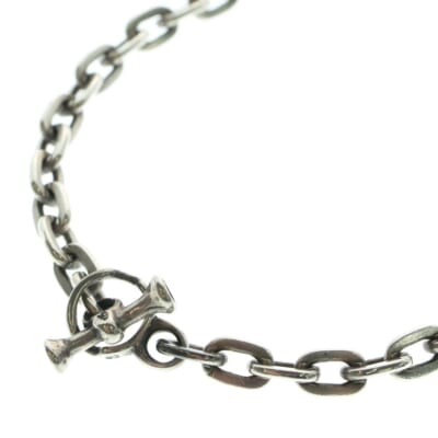 OVAL LINK CHAIN NECKLACE オーバルリンク ネックレス チェーン シルバー Bランク