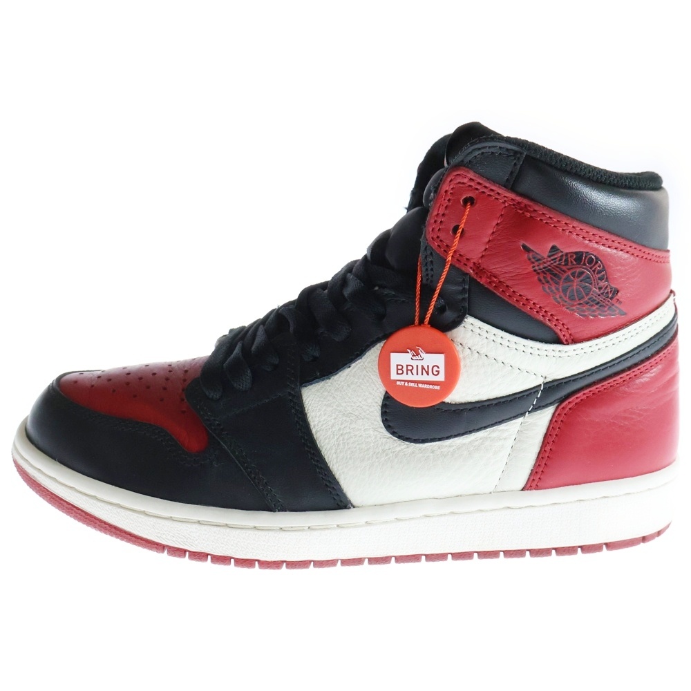 Nike Air Jordan ハイカットシューズ ブラック/レッド ナイキ NIKE AIR JORDAN RETRO HIGH スニーカー ハイカット 25