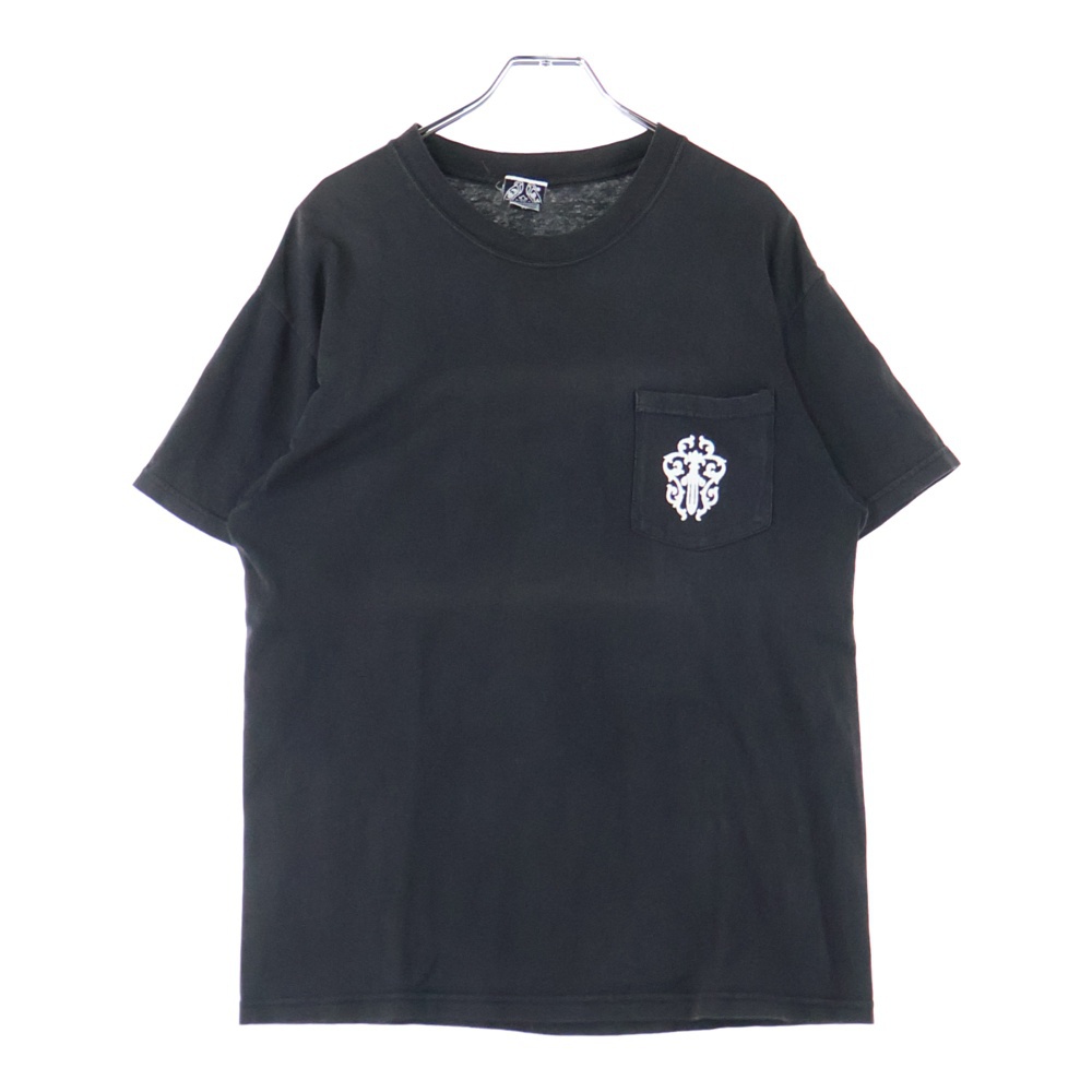 OLD オールドモデル バックホースシュー ダガープリントポケット 半袖Tシャツ カットソー ブラック Cランク