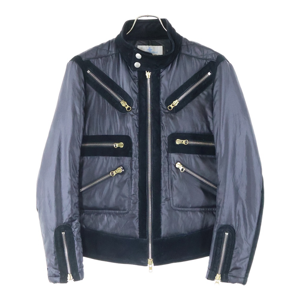Union Jack Jacket ユニオンジャック スウェード切替 中綿 ジップアップ ジャケット ブラック 4345-1503 Bランク