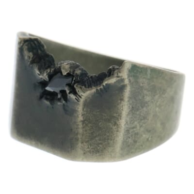 24SS BY RIEFE オニキスリング シルバー HS-A70-957-1-4 Bランク