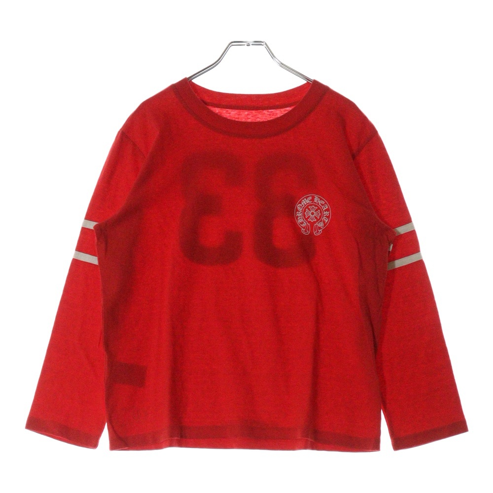 Roller Skates 33 Horseshoe Long Sleeve L/S Tee ホースシュープリント長袖Tシャツ レッド レディース Aランク