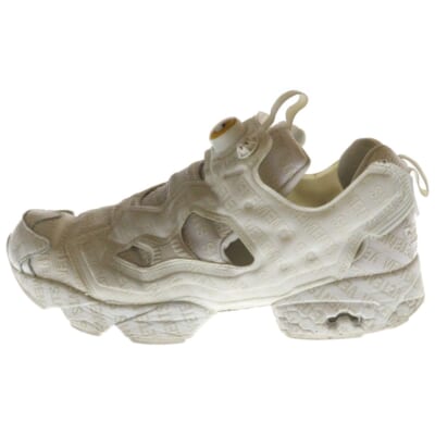 18SS×Reebok INSTAPUMP FURY VET EMOJI リーボック エモジ インスタポンプフューリー ローカットスニーカー US10/28cm ホワイト Bランク