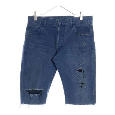 ダメージ加工デニムショーツ S5HT578C489 インディゴブルー Bランク