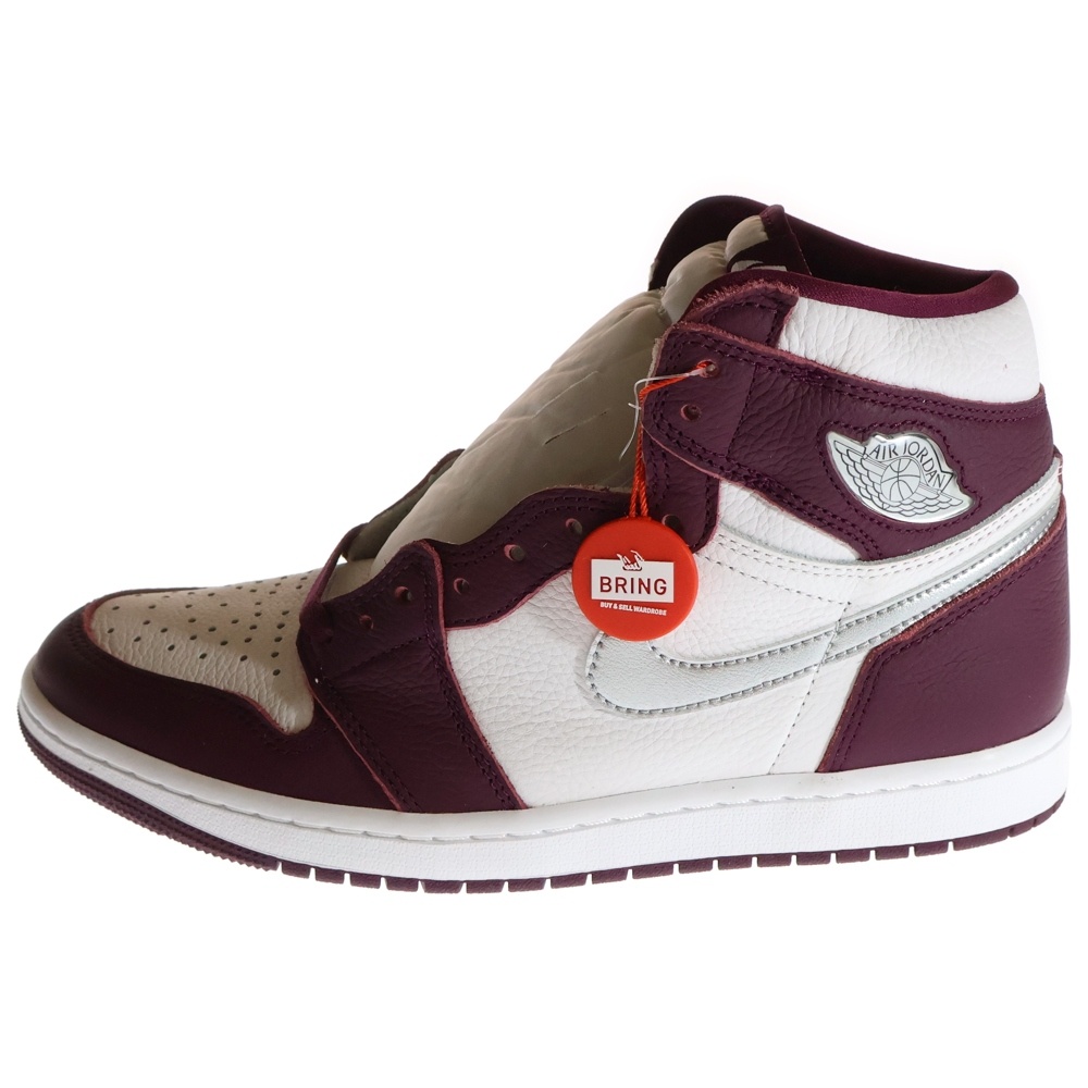 AIR JORDAN 1 HIGH OG BORDEAUX エアジョーダン 1 ボルドー ハイカットスニーカー US8.5/26.5cm ワインレッド Sランク