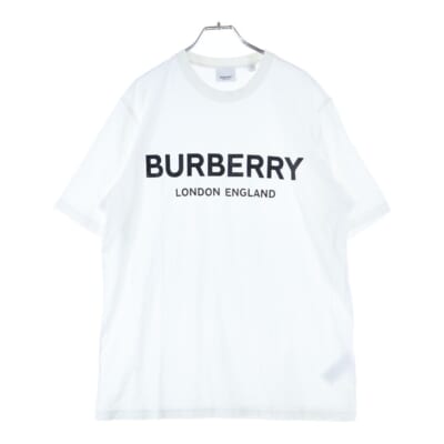 フロントロゴプリント半袖Tシャツ クルーネックカットソー 8009495 ホワイト Bランク