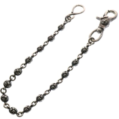 2BALL SHORT-S/1クリップショート#2クロスボール ウォレットチェーン シルバー BCA063 Bランク