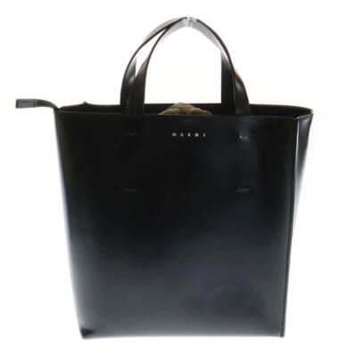 MUSEO ミュゼオ レザー 2WAY ハンド ショルダー トートバッグ ゴールド金具 ブラック Bランク