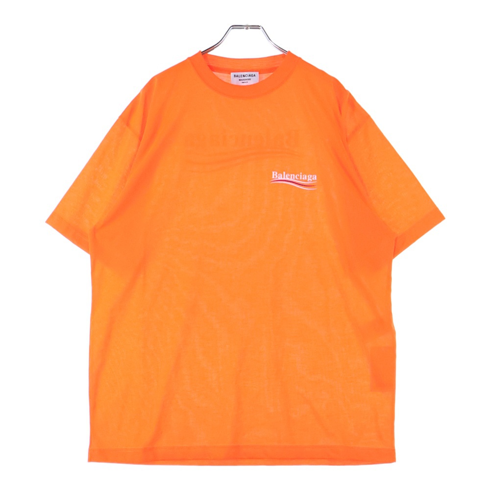 キャンペーンロゴ バックプリント クルーネック 半袖Tシャツ カットソー オレンジ 641665 Aランク