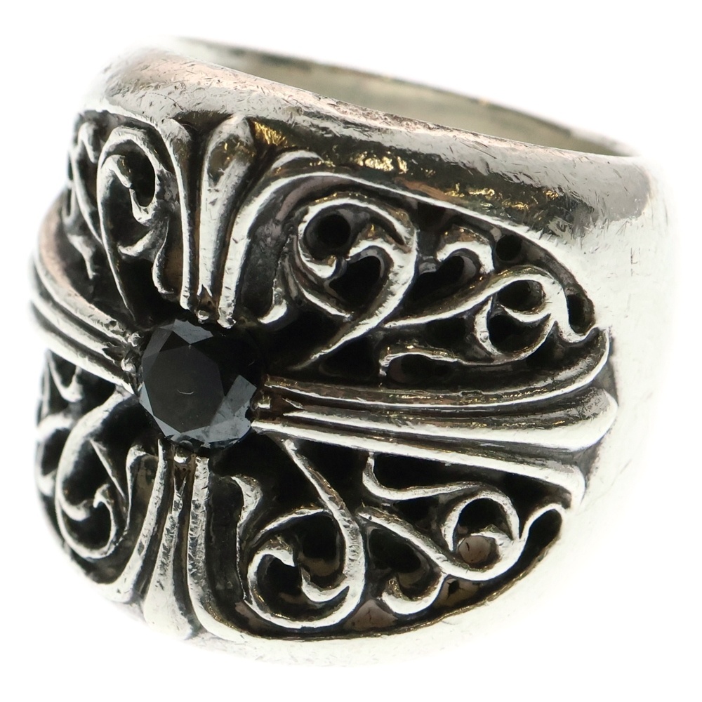 CLASSIC OVAL クラシックオーバルクロス 1PT B/DIA 1ポイント アフターブラックダイヤリング シルバー Bランク