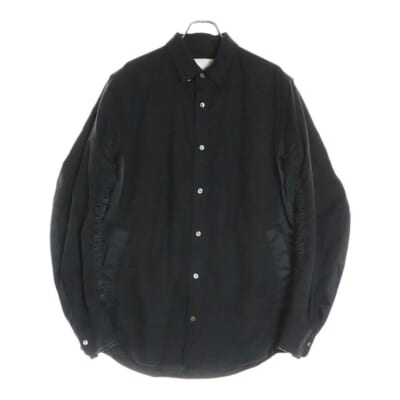 ヨウジヤマモト プールオム 23SS シアー オープンカラー半袖