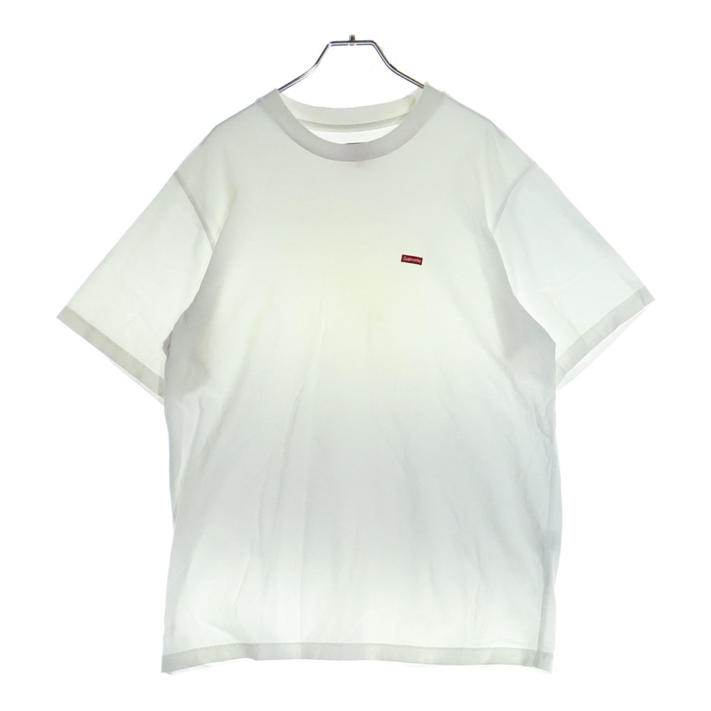 19SS Small Box Logo Tee スモール ボックス ロゴ クルーネック半袖Tシャツ カットソー ホワイト Bランク