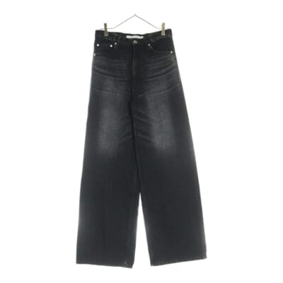 WASHED OVERSIZED DENIM PANTS ウォッシュド オーバーサイズ デニムパンツ ブラック 2A010-0325-22 Bランク